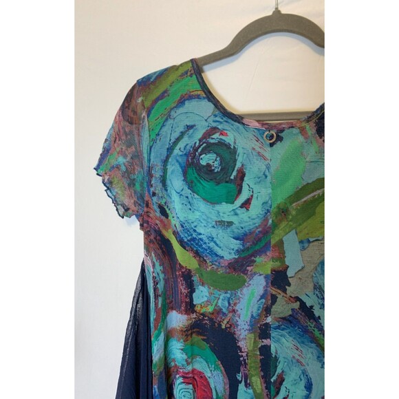 Mado et Les Autres dress (size small) ART YOU WEAR French design on mesh BOHO - Picture 12 of 14